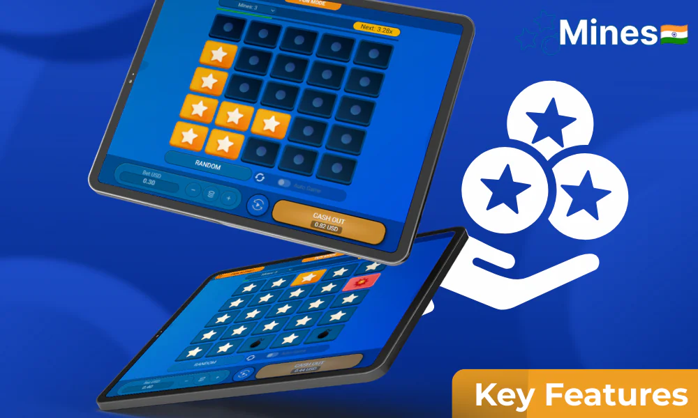 More about the features of Mines Game